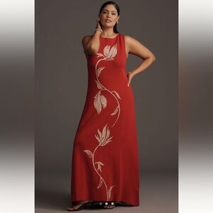 Anthropologie Dress - MON RENN TRESSOR SLEEVELESS MIDI DRESS